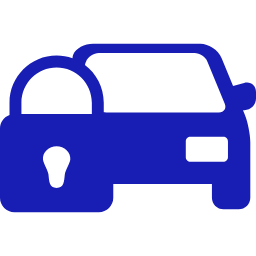 Ícone de viagem segura no transfer